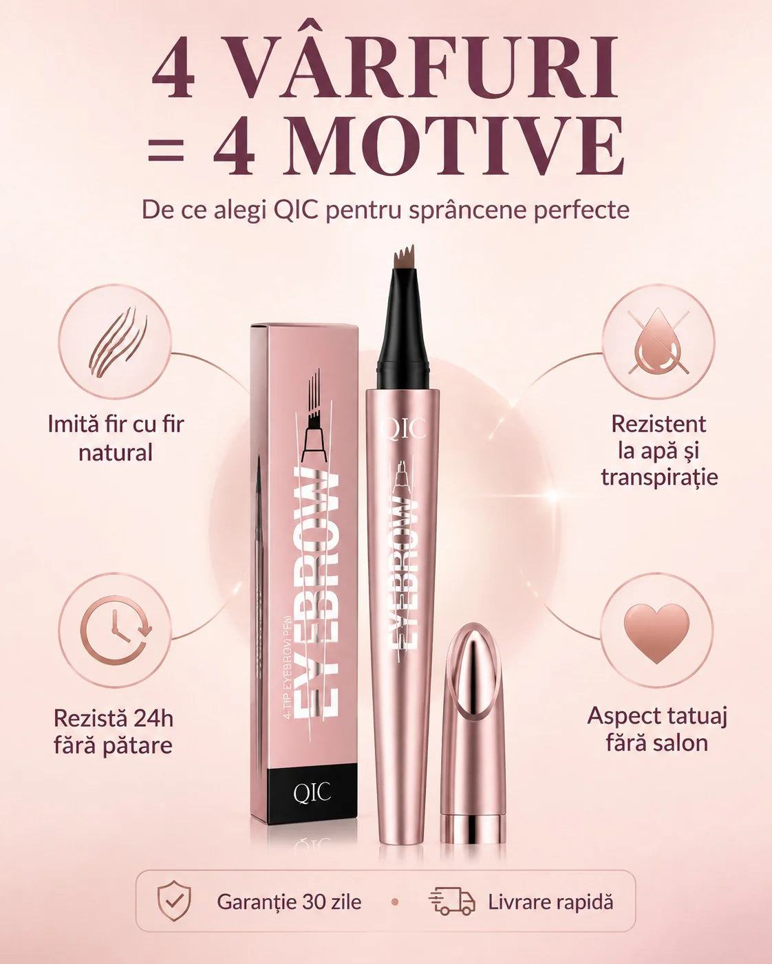 Creion Sprâncene QIC 4D Microblading