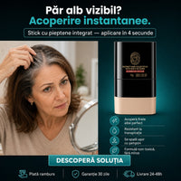 Stick Instant Acoperire Fire Albe — cu Pieptăn Integrat